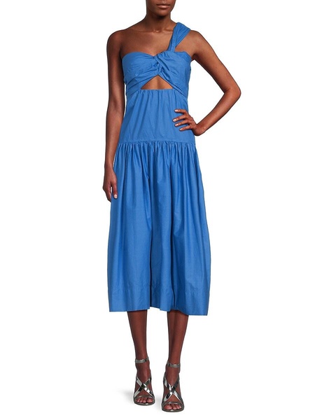 Aubrey Cutout One Shoulder Midi Dress