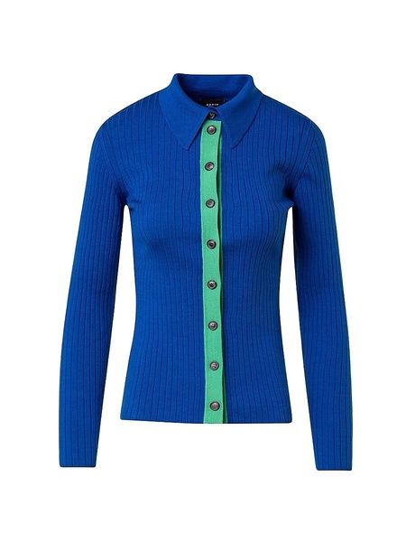 Ribbed Silk & Cotton-Blend Cardigan