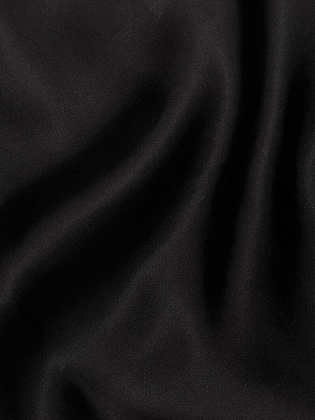 Pleated Satin Wide-Leg Pants
