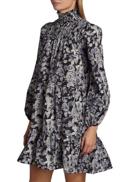 Alicia Floral Tiered Mini Dress