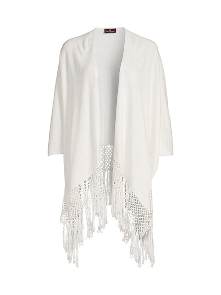 Tassel Cashmere Blend Ruana