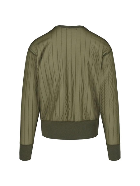 Channel Quilted Crewneck Sweatshirt