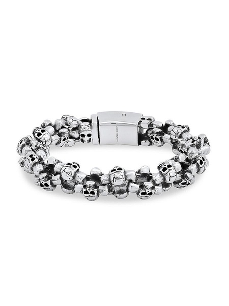 Stainless Steel Skull Link Bracelet