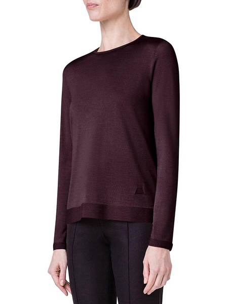 Fine Gauge Cashmere-Silk Sweater