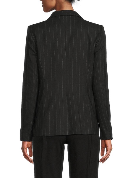 Peak Lapel Pinstripe Blazer
