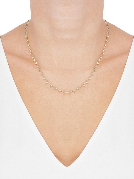 14K Yellow Gold 18" Bead Chain Necklace