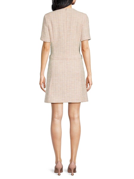 Tweed V-neck Minidress