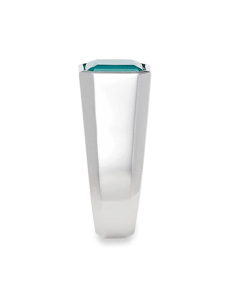 Sterling Silver & Green Onyx Signet Ring
