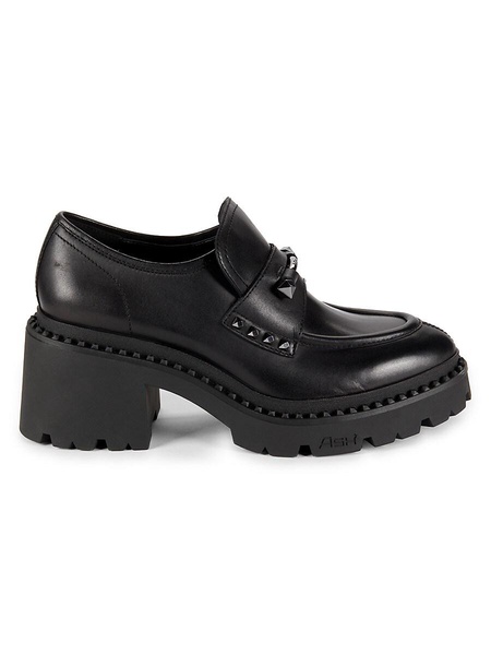 Nelson Studded Leather Loafers
