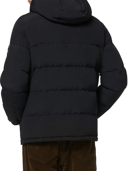 Hubble Faux Shearling Hooded Crinkle Down Jacket