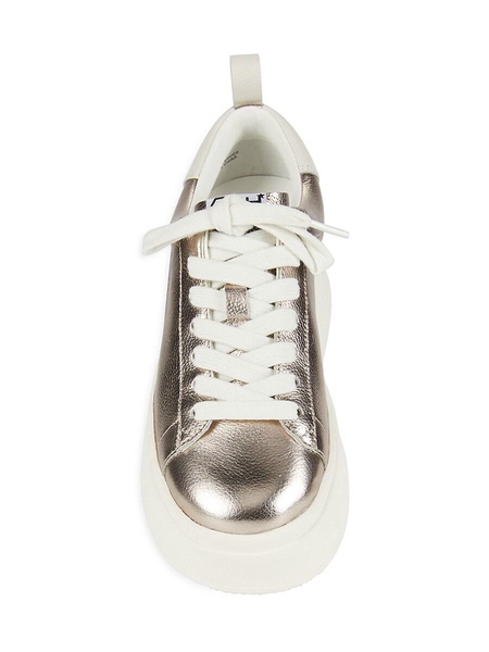 As-Move Leather Low Top Platform Sneakers
