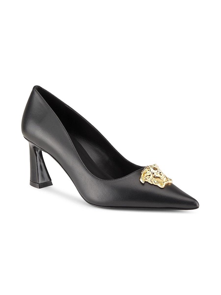 La Medusa 64MM Spool Heel Leather Pumps