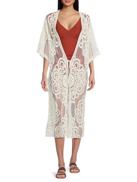 Summer Breeze Lace Coverup Kimono