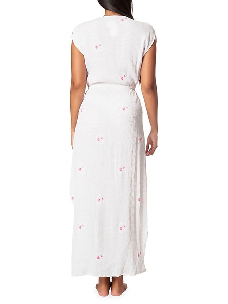 Embroidered Cover Up Maxi Dress