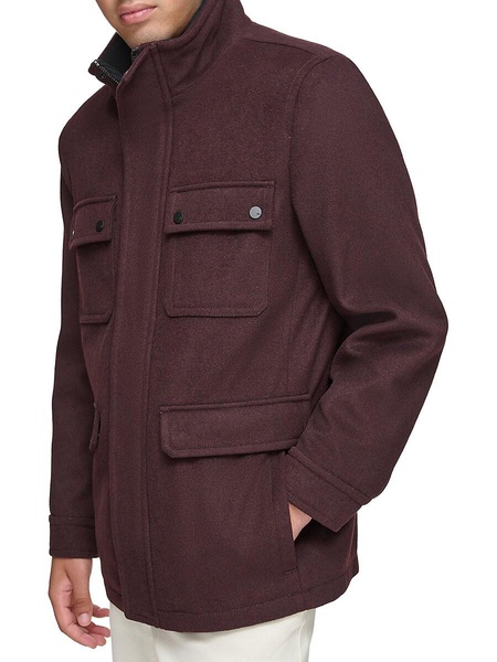 Dunbar Military Melton Wool Coat