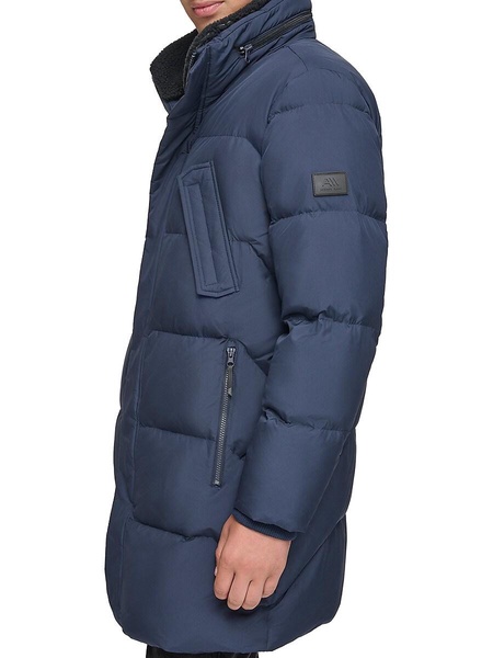 Valcour Relaxed Faux Fur Trim Down Jacket