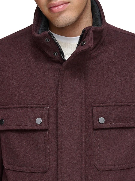 Dunbar Military Melton Wool Coat
