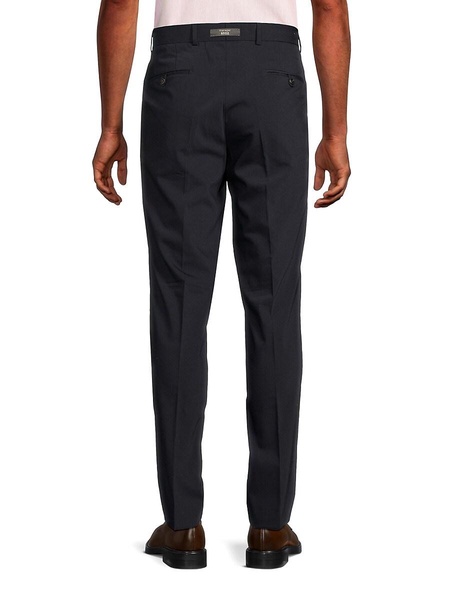 Enrico Virgin Wool Blend Flat Front Pants