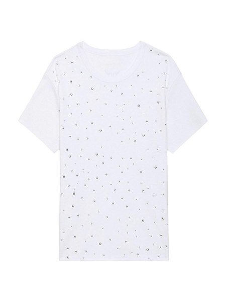 Marta Studded Cotton T-Shirt