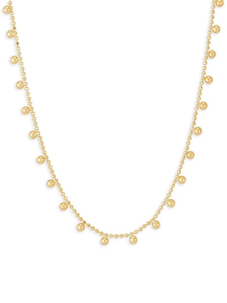 14K Yellow Gold 18" Bead Chain Necklace