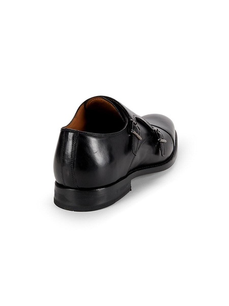 Pierce Leather Monk Strap Shoes