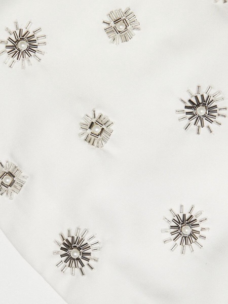 Alaya Embellished Sunburst Crop Top