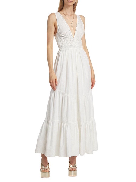 Azalea Cotton Tiered Maxi Dress