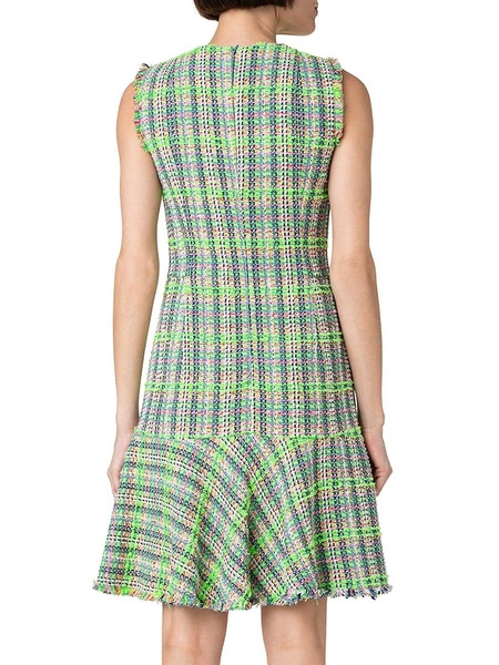 Fringed Tweed Dress