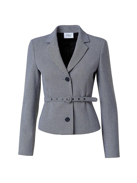 Houndstooth Belted Blazer