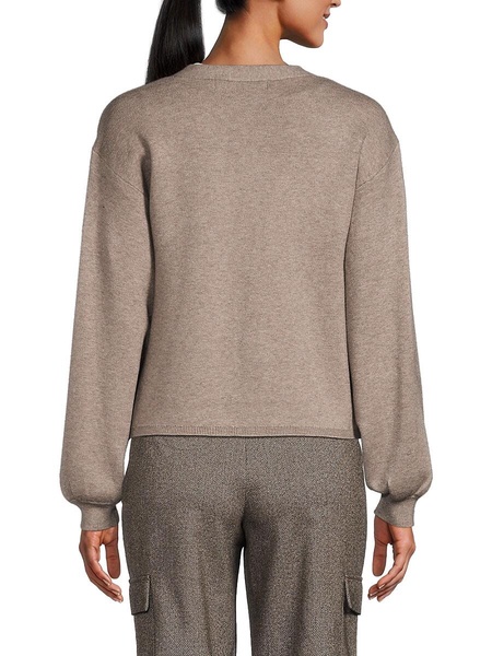 V-Neck Drop Shoulder Cardigan