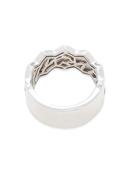 Sterling Silver & Black Spinel Ring