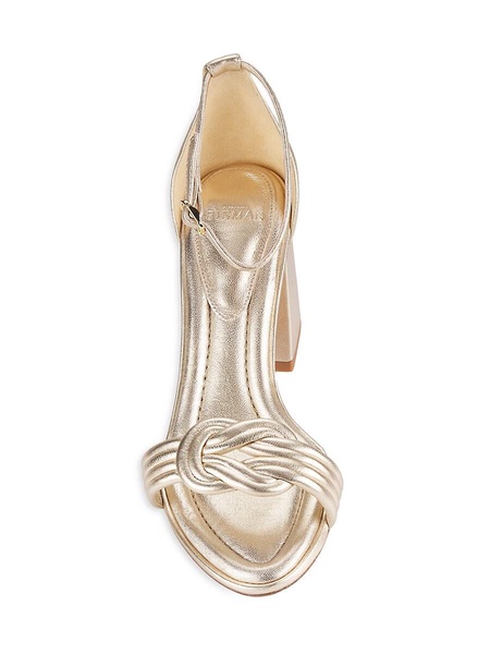 Vicky 55MM Metallic Leather Sandals