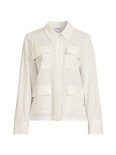Fia Linen Blend Shirt Jacket