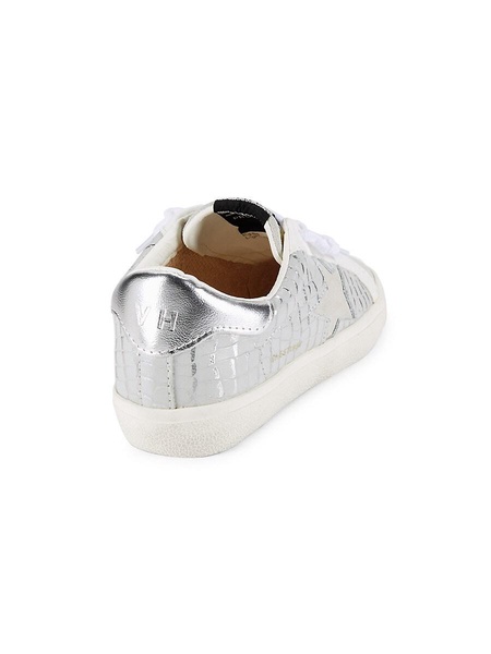 Croco-Embossed Superstar Leather Sneakers