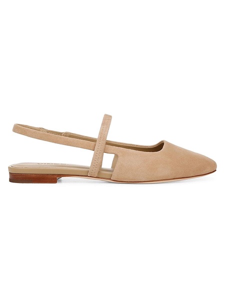Bernice Leather Slingback Flats
