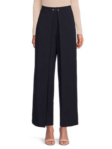 Flat Front Draped Pants