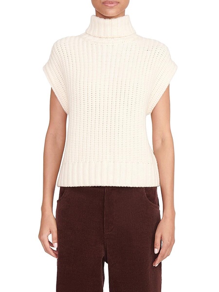 Bette Rib-Knit Sleeveless Sweater