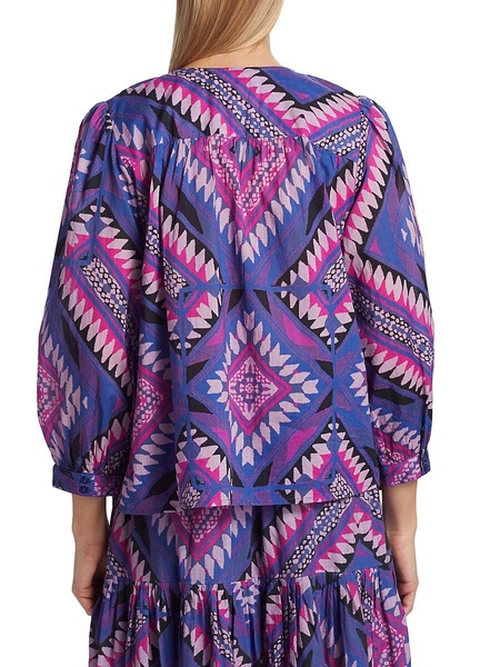 Gilo Geometric Splitneck Top