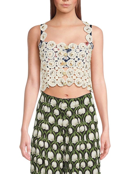 Zilia Caracola Crochet Crop Top