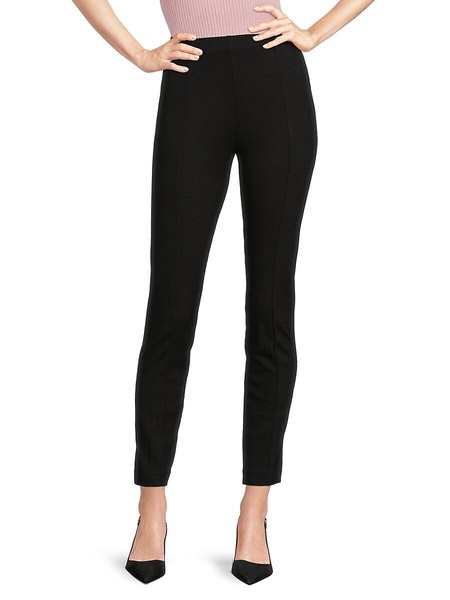 Mady Seam Front Slim Pull On Cropped Pants