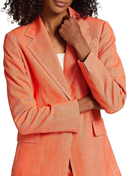 Washed Denim Blazer