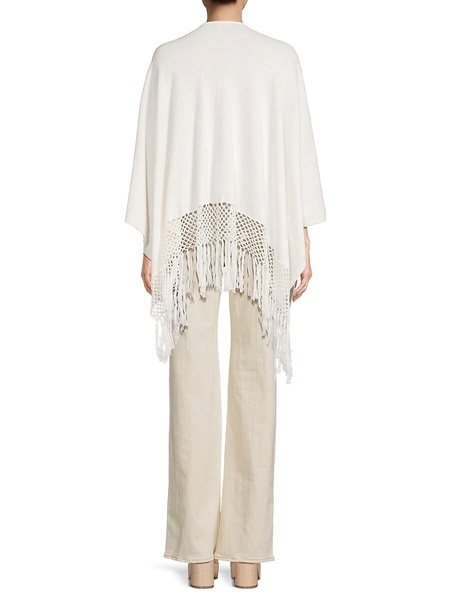 Tassel Cashmere Blend Ruana