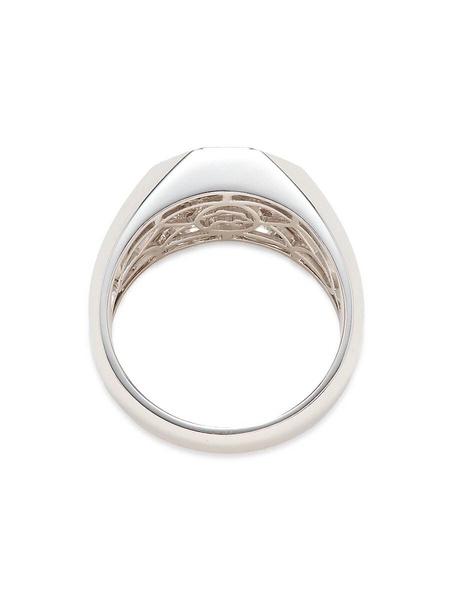 14K White Gold & 0.70 TCW Lab Grown Diamond Signet Ring