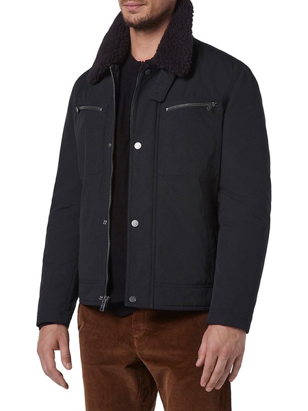 Randall Faux Shearling Bomber Jacket