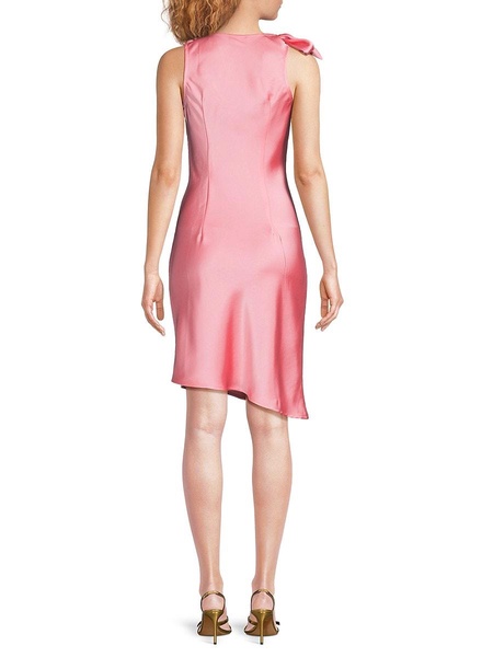 Rose Satin Mini Dress
