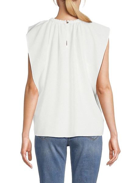Cap Sleeve Chiffon Top