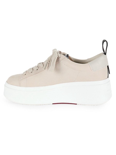 Leather Low Top Platform Sneakers