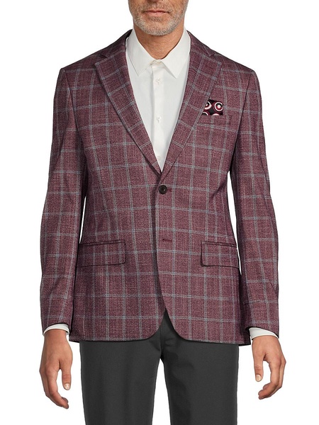 Windowpane Check Blazer