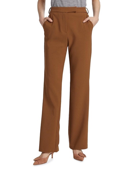 Straight-Leg High-Rise Trousers