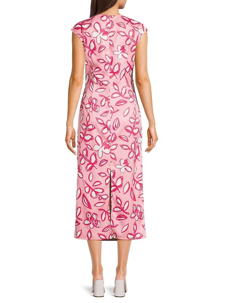 Floral Sheath Midi Dress